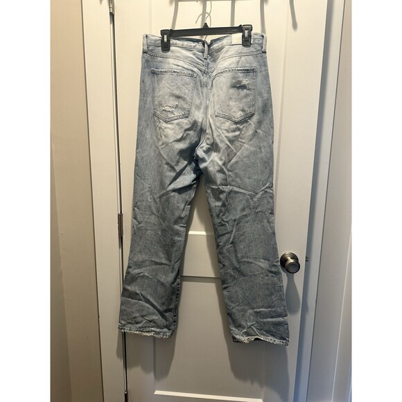 Pistola Jeans Presley Distressed High Rise Relaxed Roller Size 31 Womens Box A - Picture 3 of 4